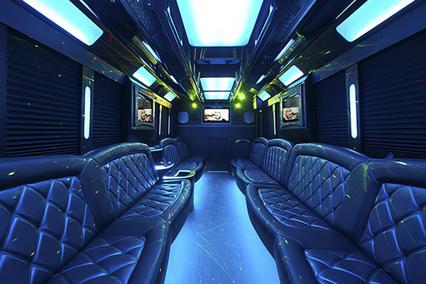 limo bus interior