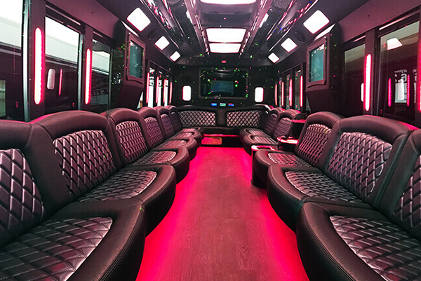 Spacious limo bus